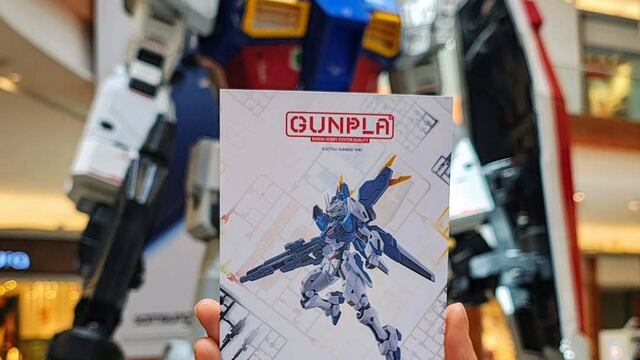 Postal de Gundam en Parque Delta