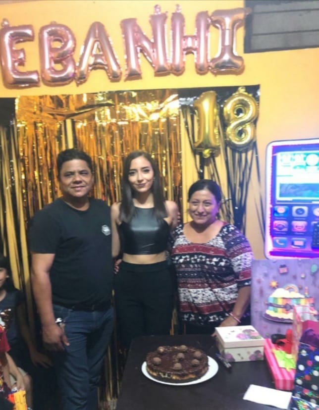 Debanhi Escobar en su último festejo de cumpleaños.