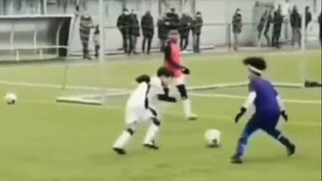 Rayane Bounida, el talentoso niño que fue confundido con Mateo Messi.