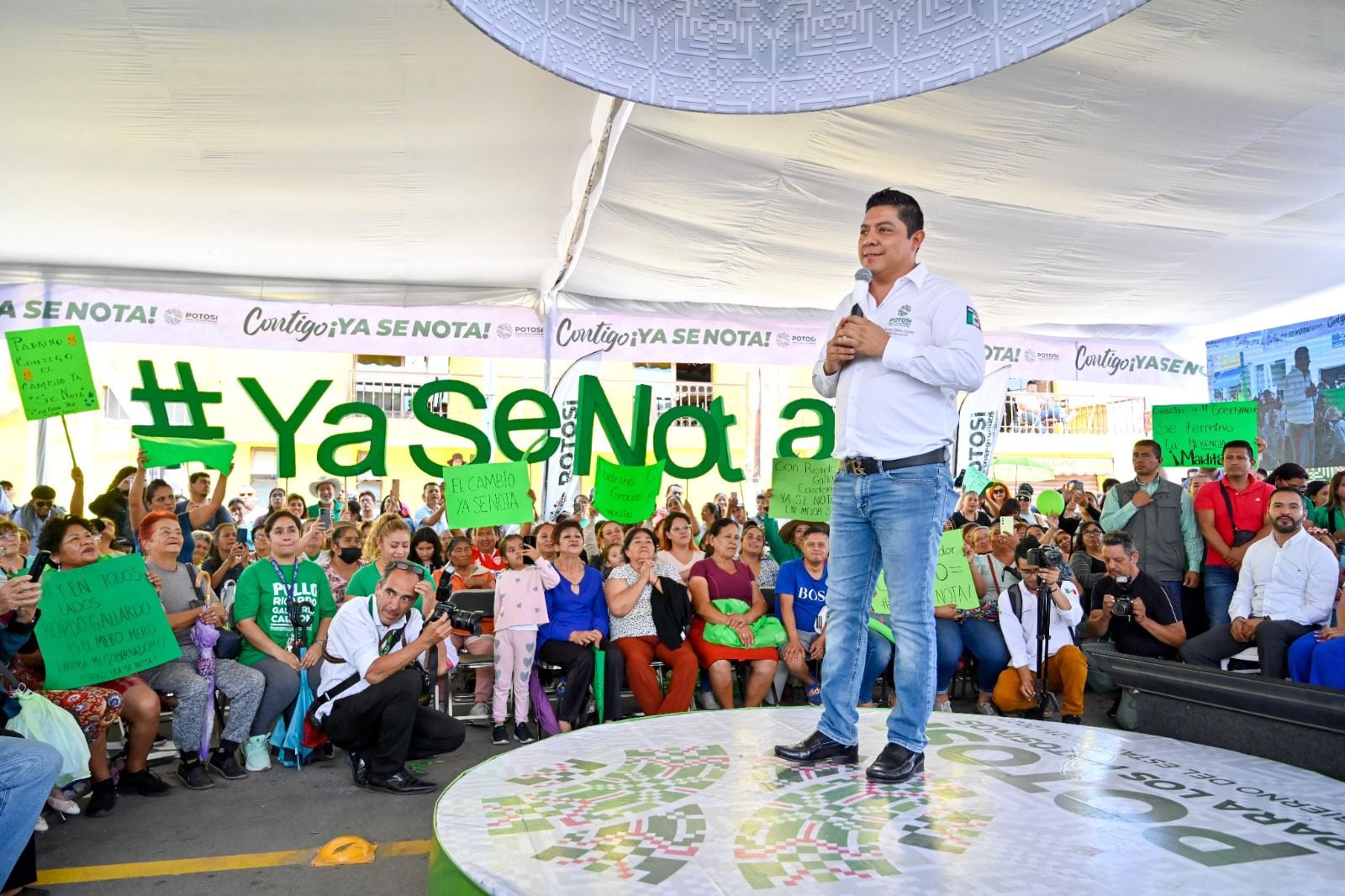 Ricardo Gallardo inauguró la avenida José de Gálvez