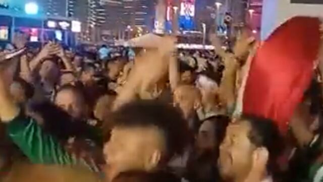 Fans mexicanos contra argentinos