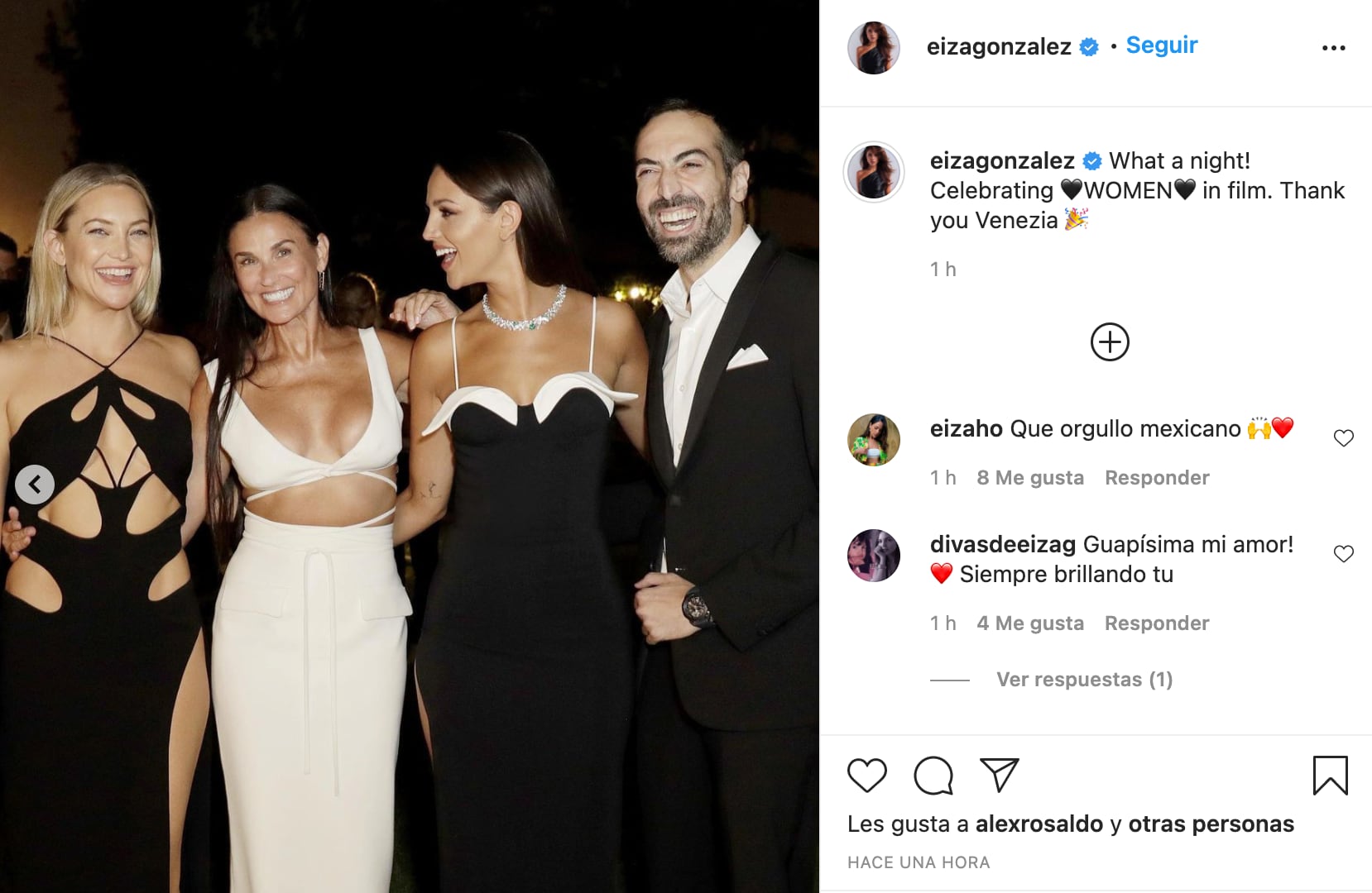 Eiza González, Demi Moore, Kate Hudson y Mohammed Al-Turk