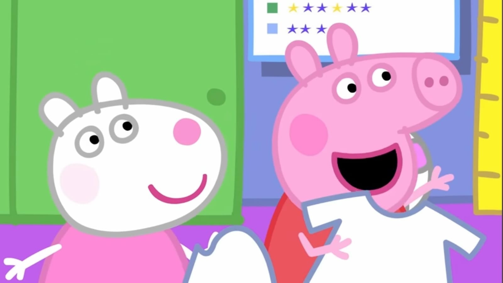 Peppa Pig aprende a teñir camisetas