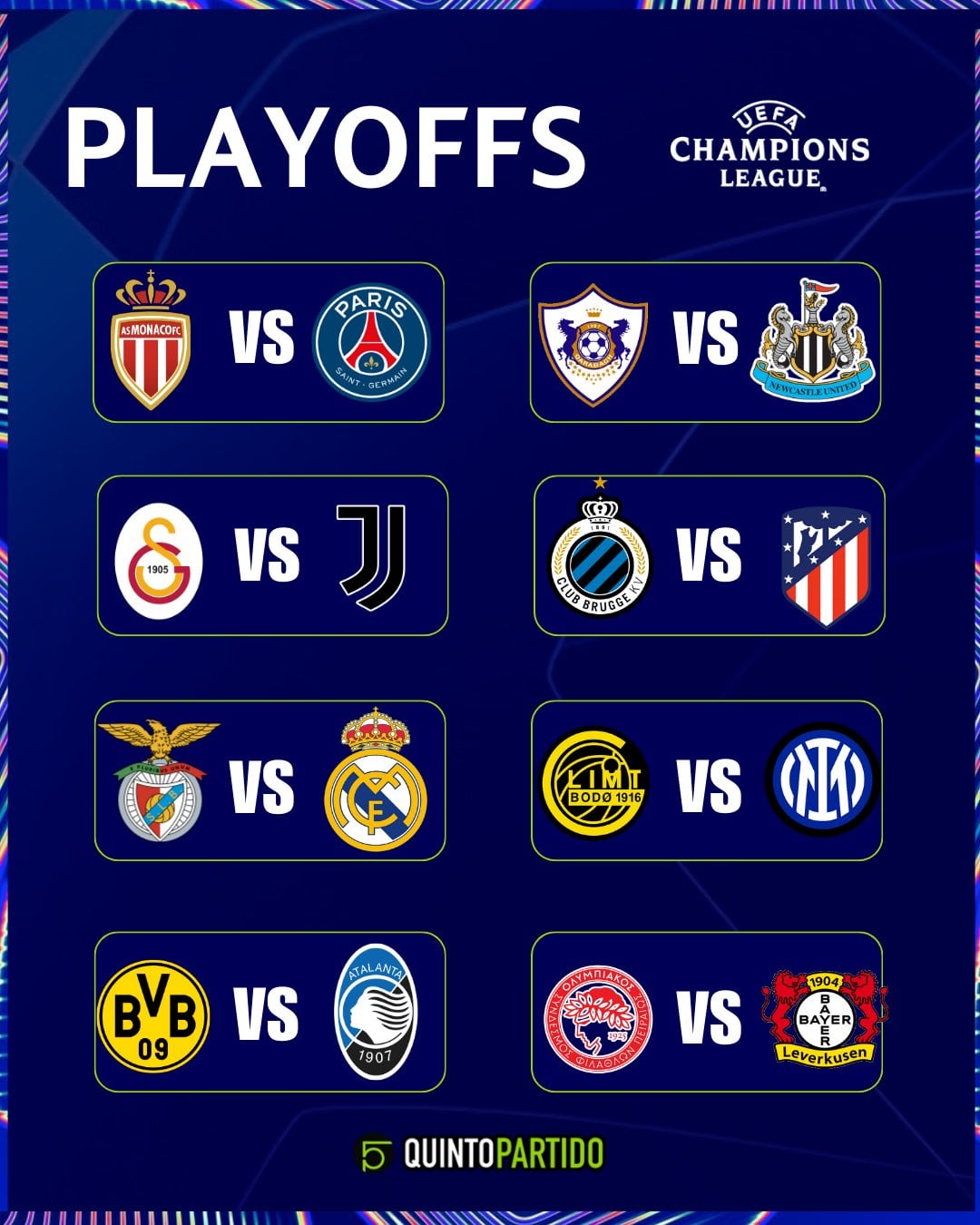 Playoffs Champions League 2026
