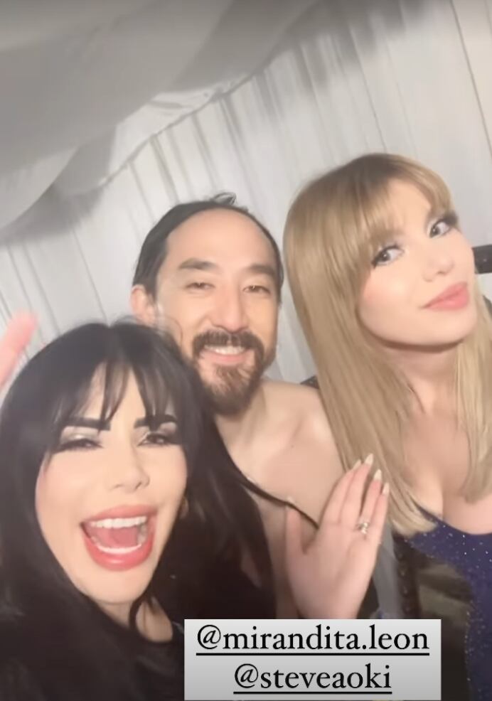 Miranda León, Steve Aoki y Sol León