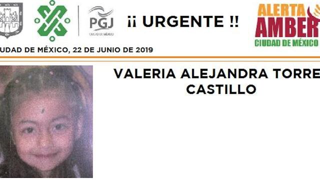 Valeria Alejandra Torres Castillo tiene 12 años.