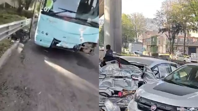 Accidente en la autopista México-Cuernavaca