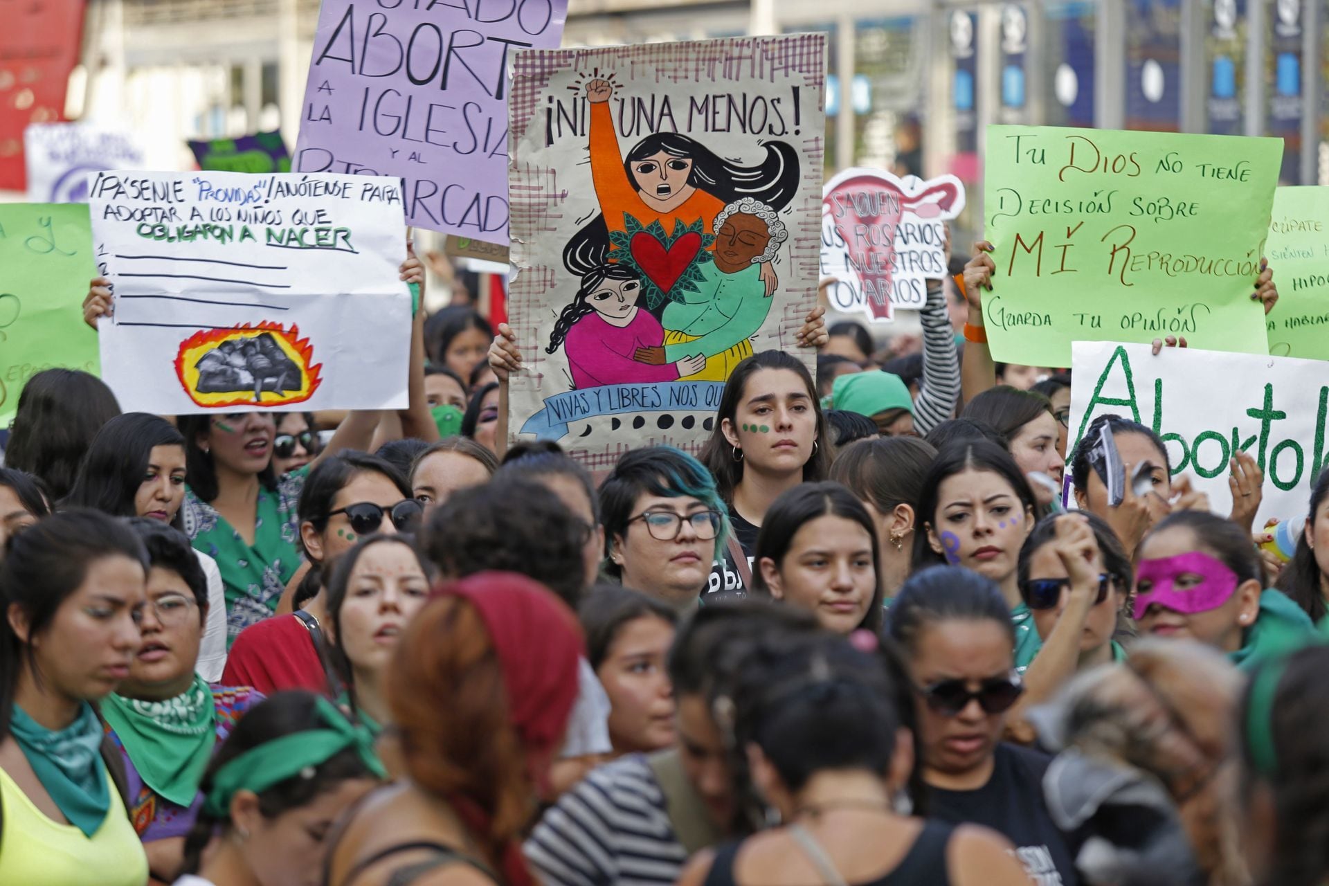 Protesta por el aborto legal.
