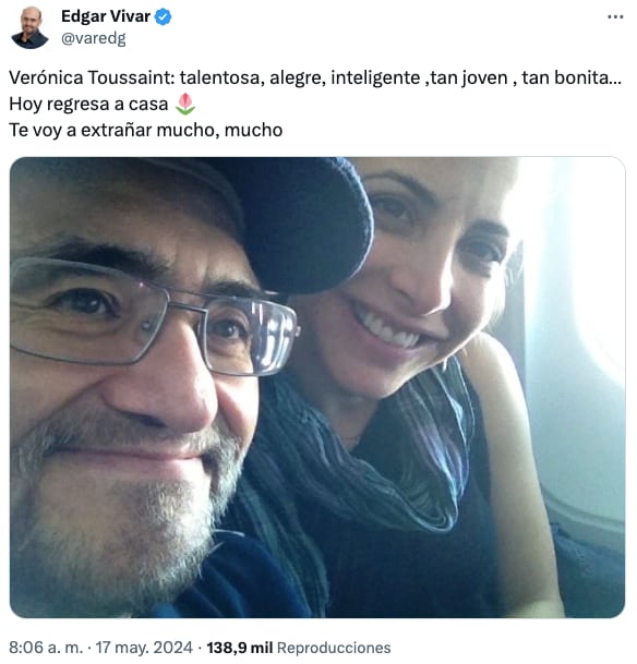 Famosos lamentan la muerte de Verónica Toussaint