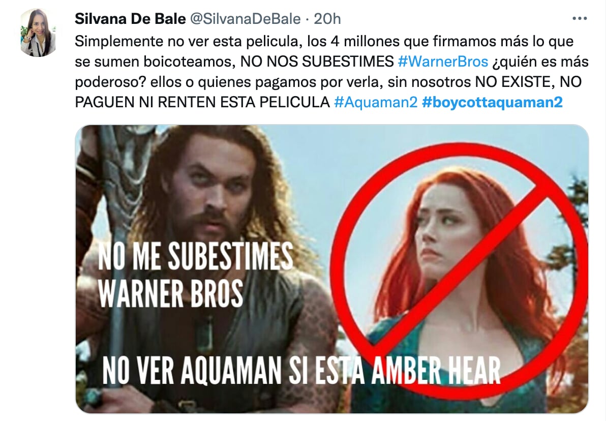 Boicot a Aquaman 2