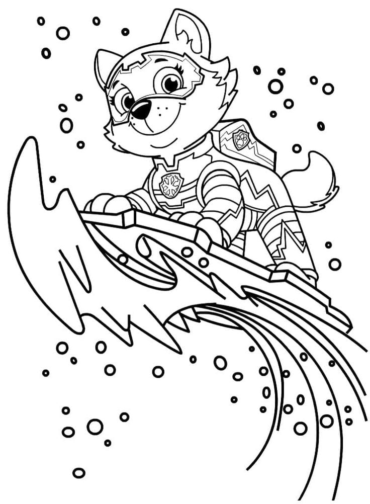Dibujos de Paw Patrol en un día soleado de primavera