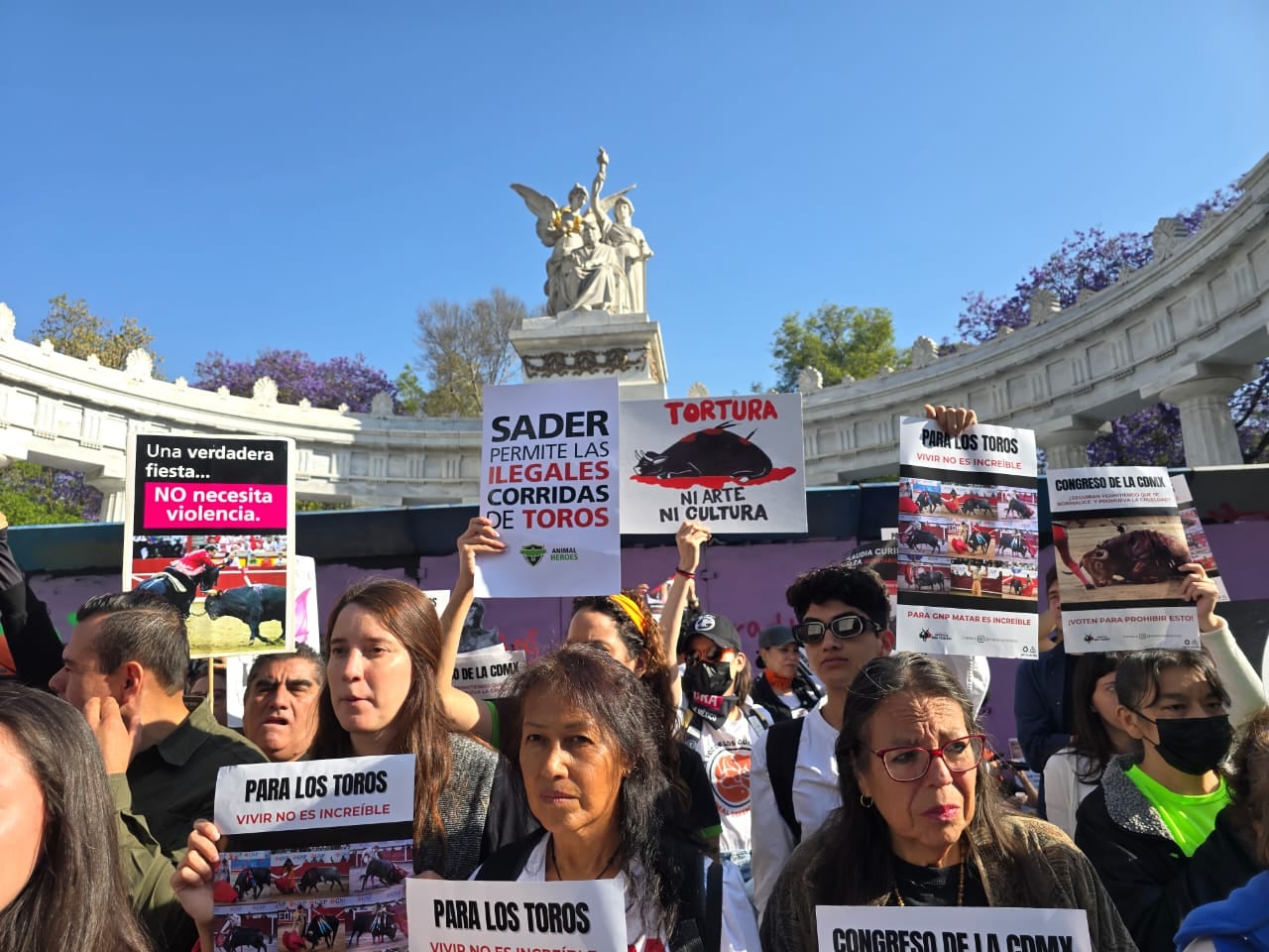 Manifestación contra las corridas de toros
