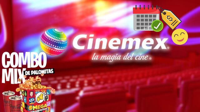 Los días para aplicar el combo mix de palomitas en Cinemex por este precio