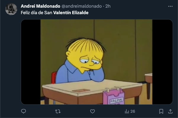 Memes celebran el 14 de febrero con Valentín Elizalde
