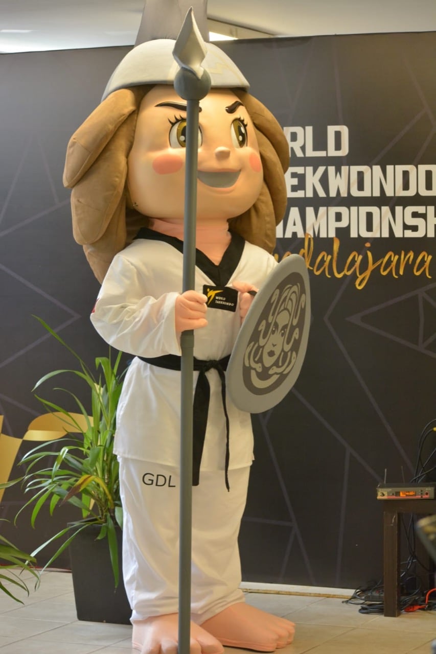 Mine, mascota para el Mundial de Taekwondo Guadalajara 2022.