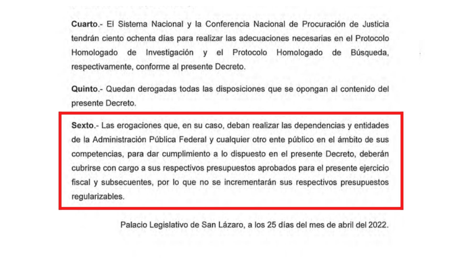 Dictamen aprobado sobre el CNIH