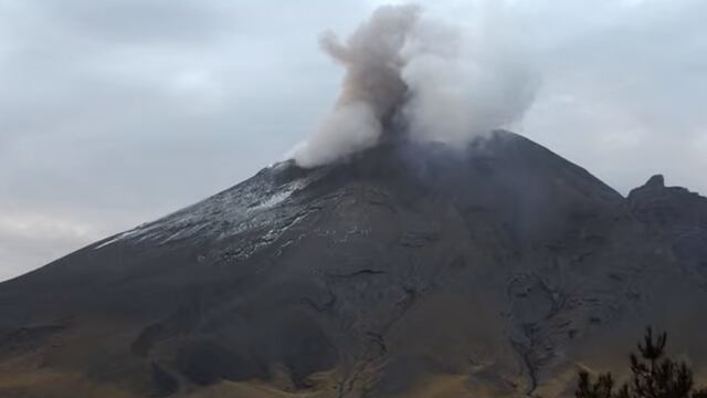 Volcán Popocatépetl el 21 de agosto