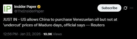 China podrá seguir comprando petróleo venezolano, pero con una condición impuesta por Estados Unidos