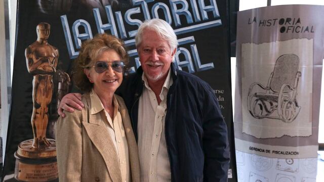 Actriz Norma Leandro y el director Luís Puenzo.