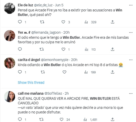 Reacciones a la participación de Arcade Fire en el Corona Capital 2023