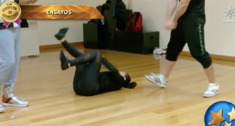 Cinthia Aparicio se lastima la rodilla en ensayo de Las Estrellas bailan en Hoy