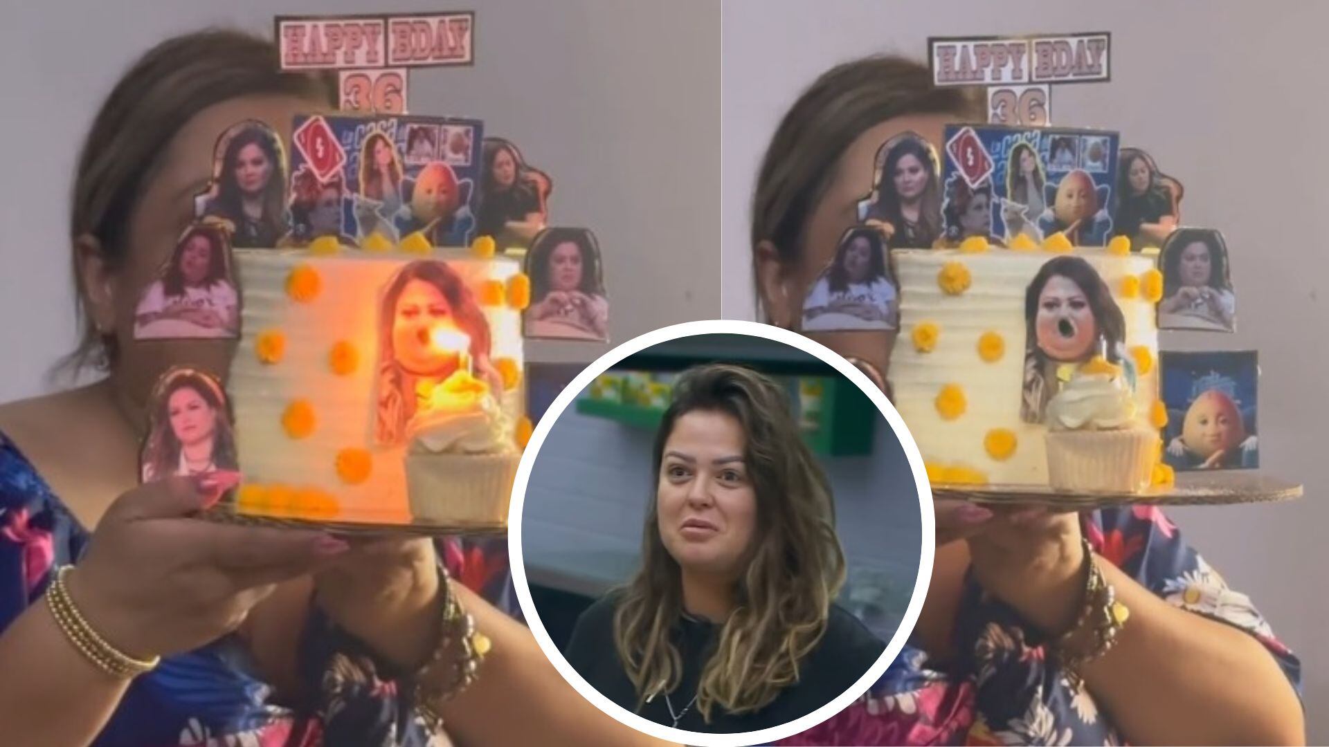 VIDEO: Festeja su cumpleaños 36 con fiesta temática de Mariana Echeverría y su pastel es interactivo