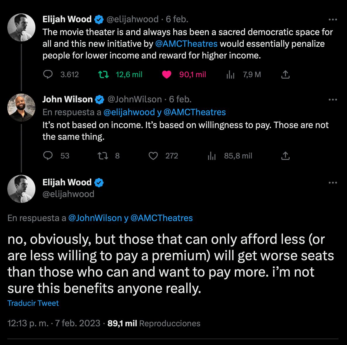 Elijah Wood estalla en contra de AMC.