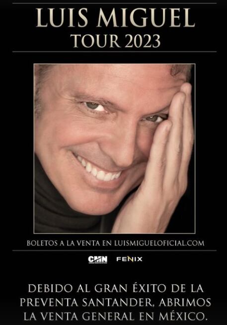 Luis Miguel adelanta fecha de la venta general
