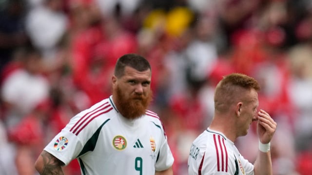 Martin Ádam con la Selección de Hungría.