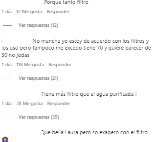 Critican a Laura Zapata por su exceso de filtro.