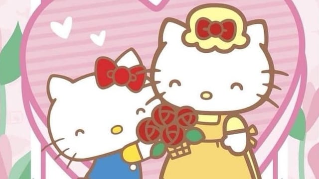 Dibujos de Hello Kitty y su mamá para colorear