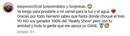 Ese Pérez agradece a Eduin Caz el millón de pesos tras La Casa de los Famosos México 2026.