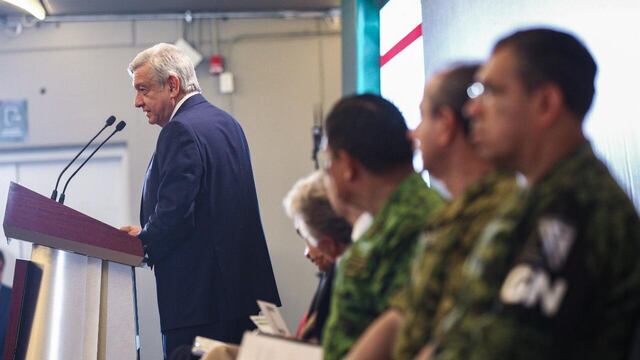 Andrés Manuel López Obrador en conferencia de prensa desde Hidalgo.