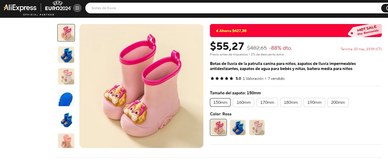 Botas de lluvia de Paw Patrol