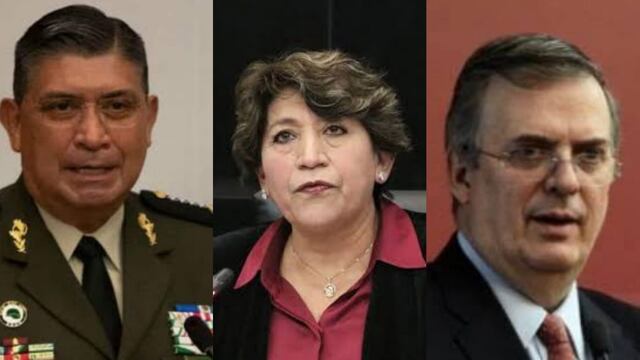 Luis Cresencio Sandoval, Delfina Gómez y Marcelo Ebrard