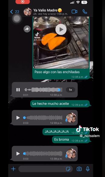 Espanta a su mamá con filtro de TikTok