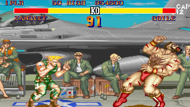 Pelea en Street Fighter II