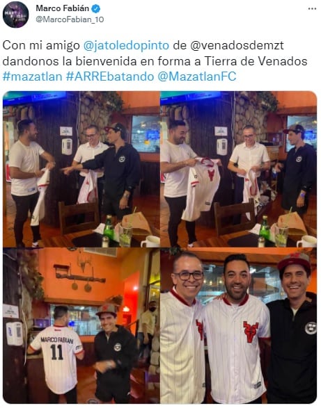 Marco Fabián en su reunión