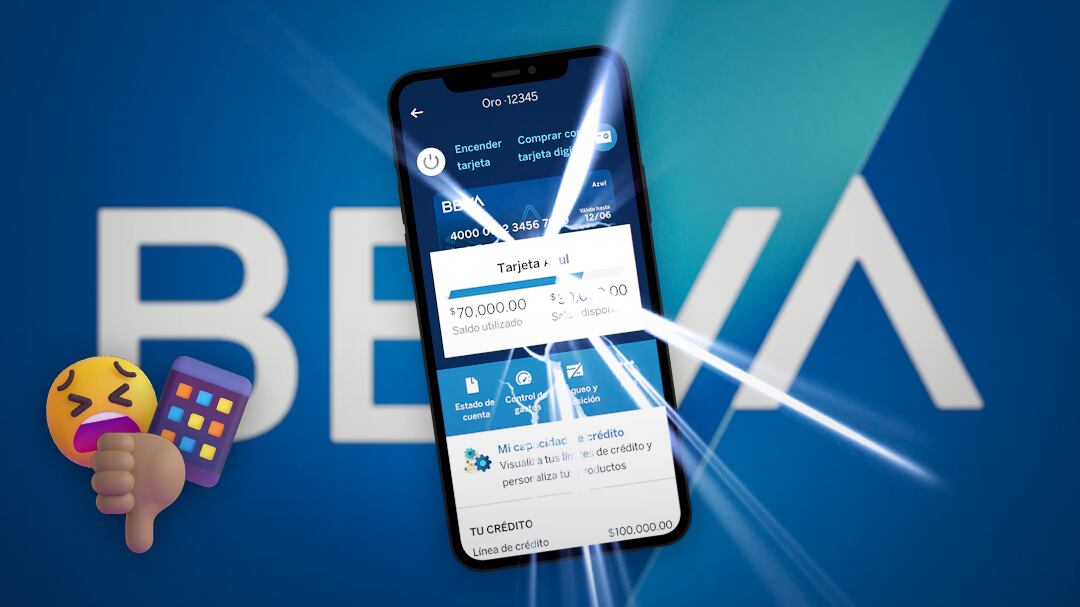 La app de BBVA presenta problemas para usuarios en México