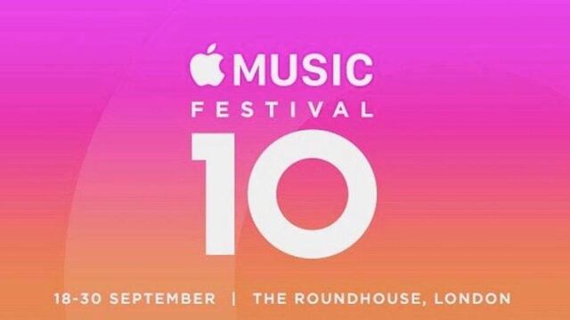 El Apple Music Festival se llevará a cabo en Londres.