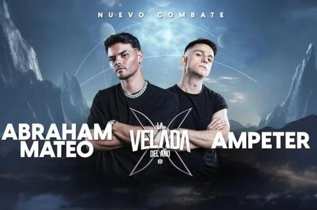 Pelea de Abraham Mateo vs Ampeter en La Velada del Año 3 de Ibai Llanos