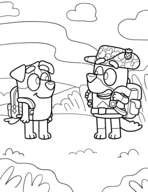 Bluey de excursión en el regreso a clases