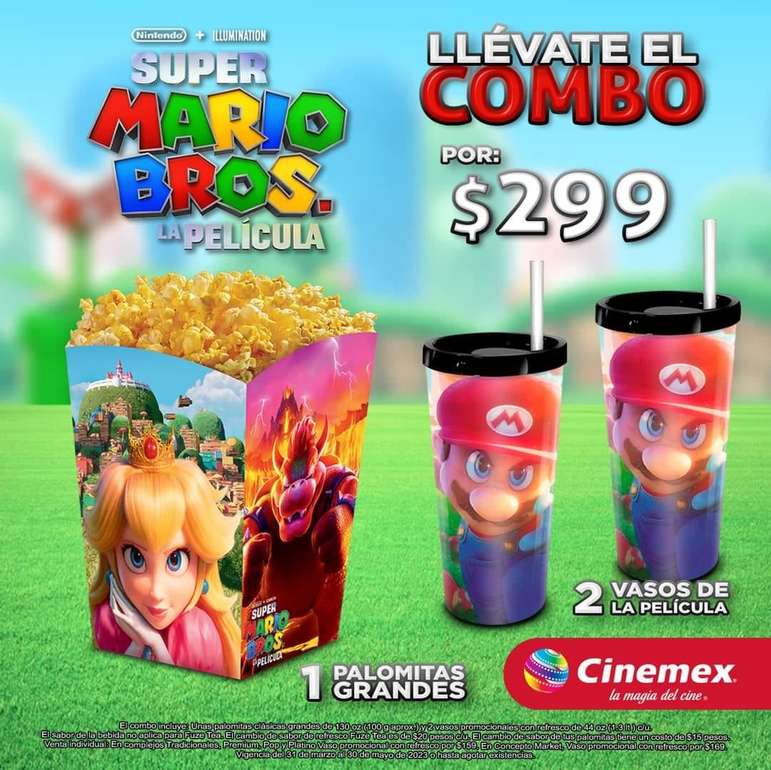 Combo Cinemex Mario Bros. La Película