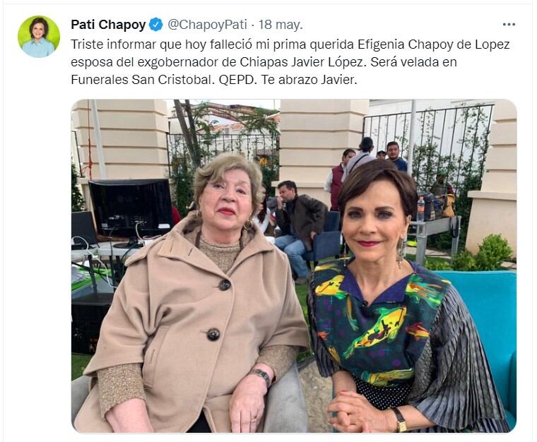 Tuit de Pati Chapoy