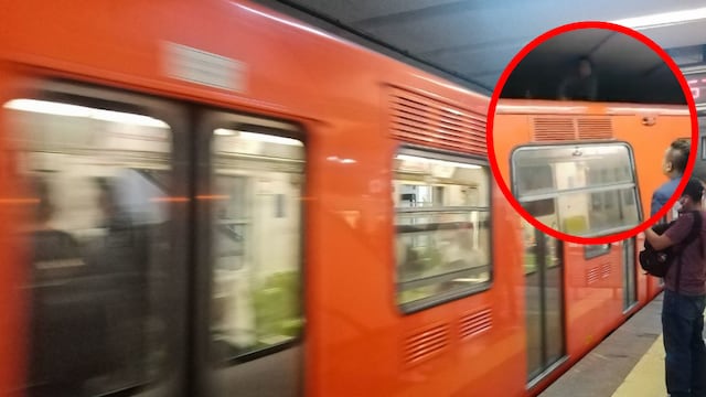 Suben a vagón del Metro CDMX