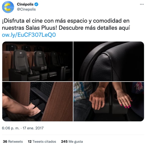 Estas son las salas Cinépolis Pluus