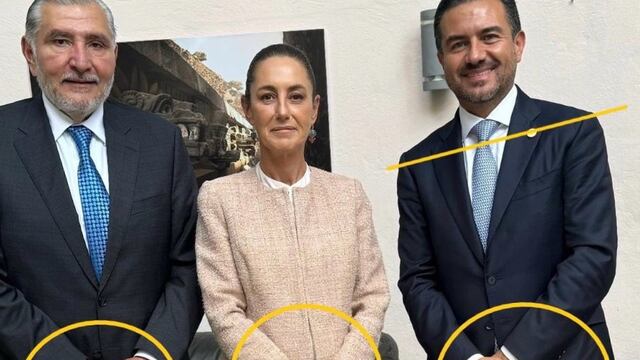 Miguel Ángel Yunes Márquez, Adán Augusto López y Claudia Sheinbaum. Lenguaje corporal.