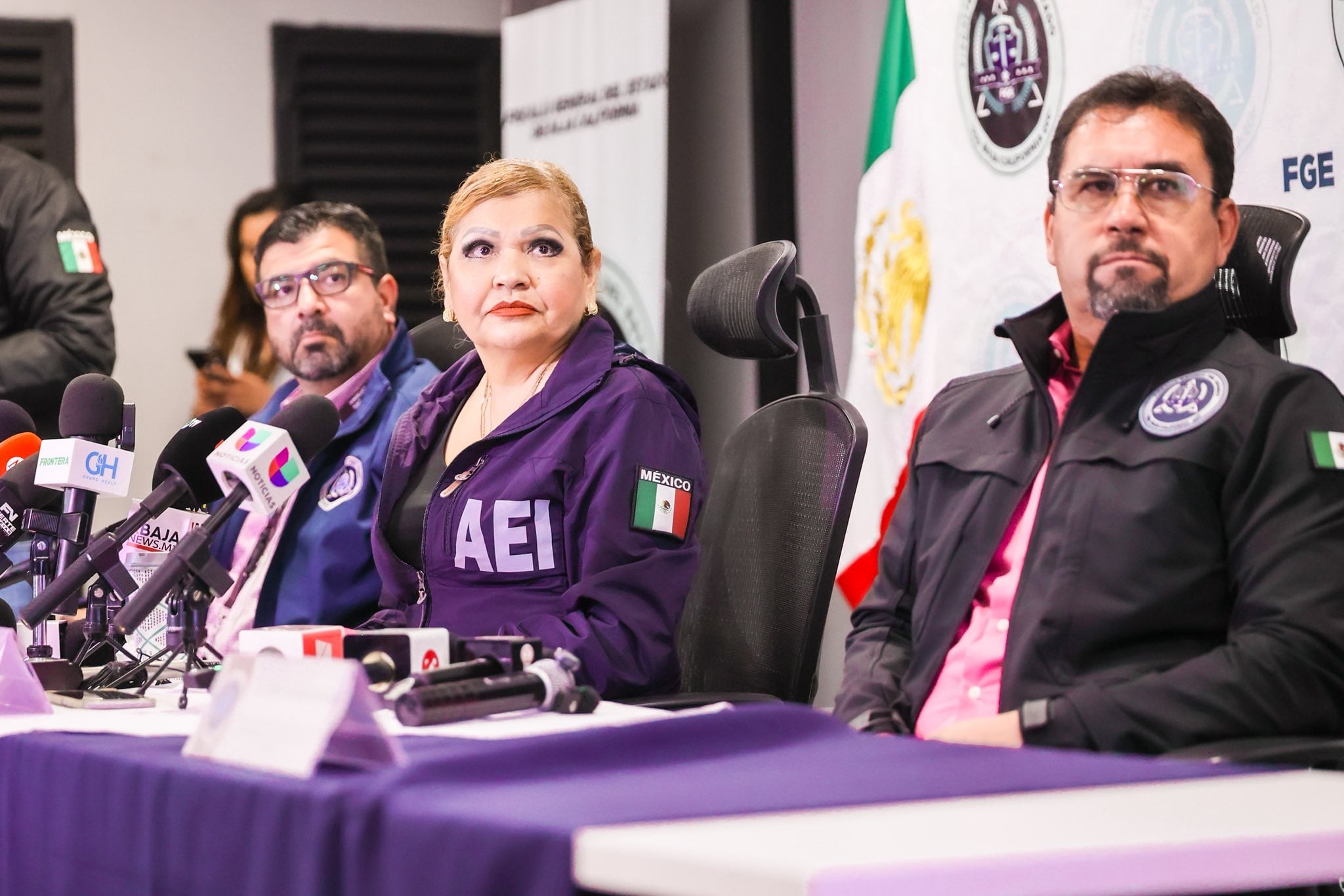 Fiscalía de Baja California habla del ataque con drones a la unidad antisecuestros.
