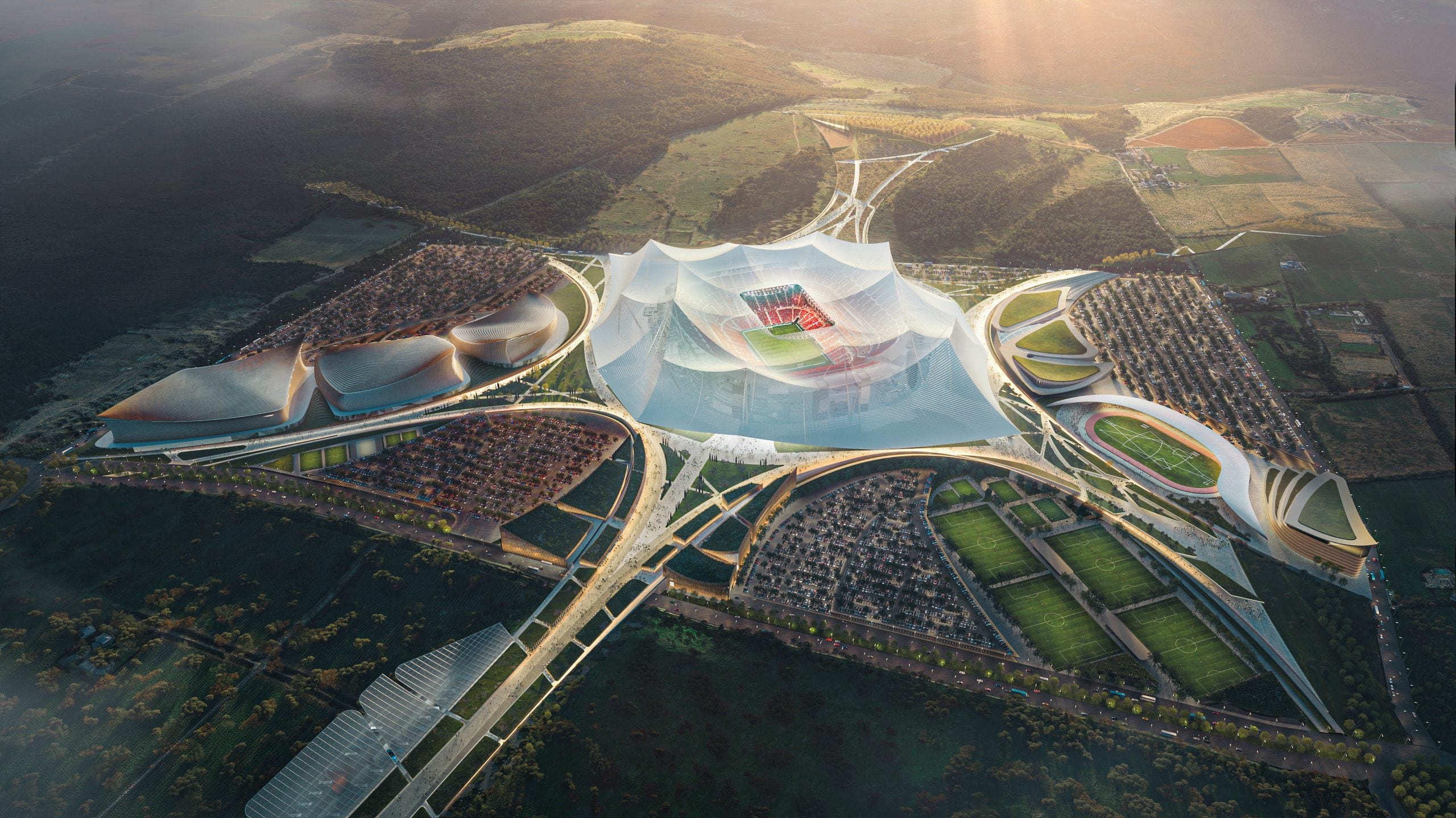 El impresionante estadio Hassan II que podría recibir la final del Mundial 2030