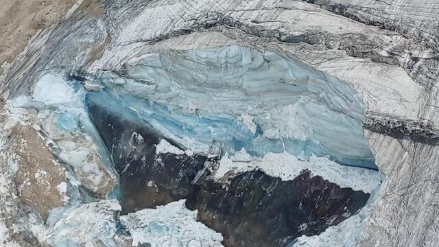 Desprendimiento glaciar en Italia